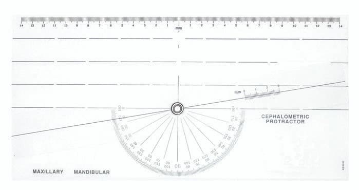 Cephalometric Protractor and Template